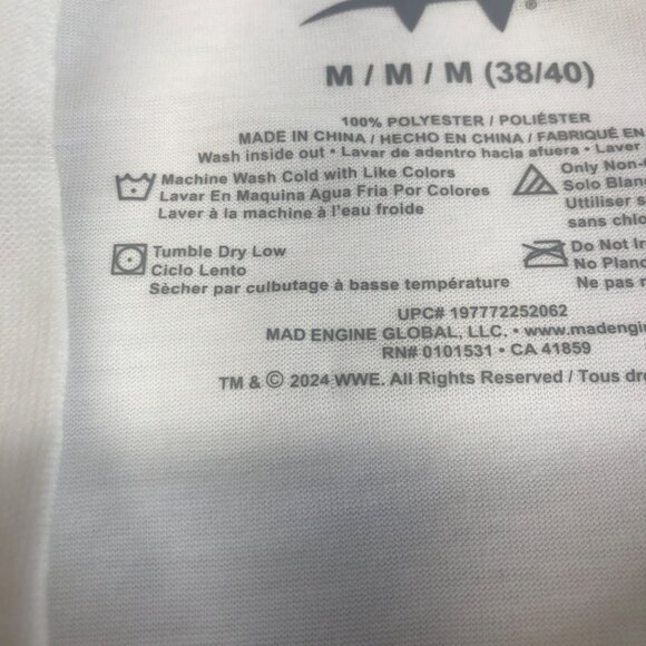 WWE Bret The Hitman Hart Halloween Costume Tee Graphic T-Shirt Size‎ Medium NWT - Picture 8 of 13